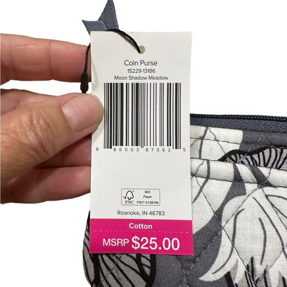 Vera Bradley Moon Shadow Meadow Coin Purse - Picture 6 of 6